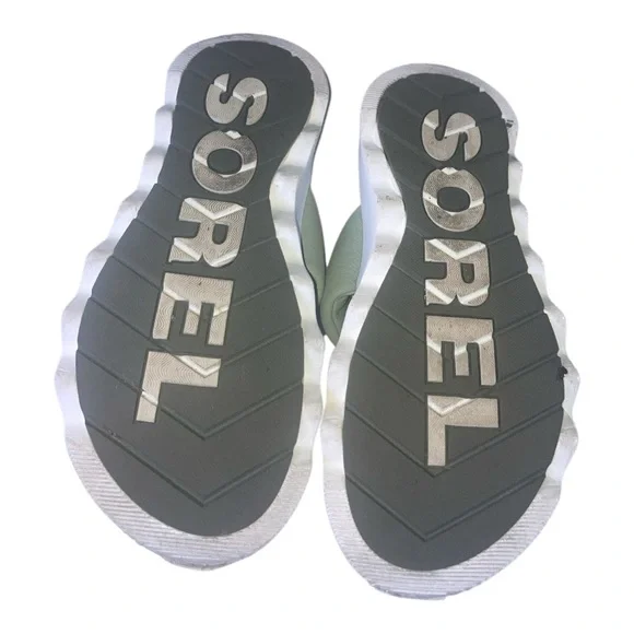 Sorel Women's Sandals in Light Green and White size 7 - Picture 7 of 9